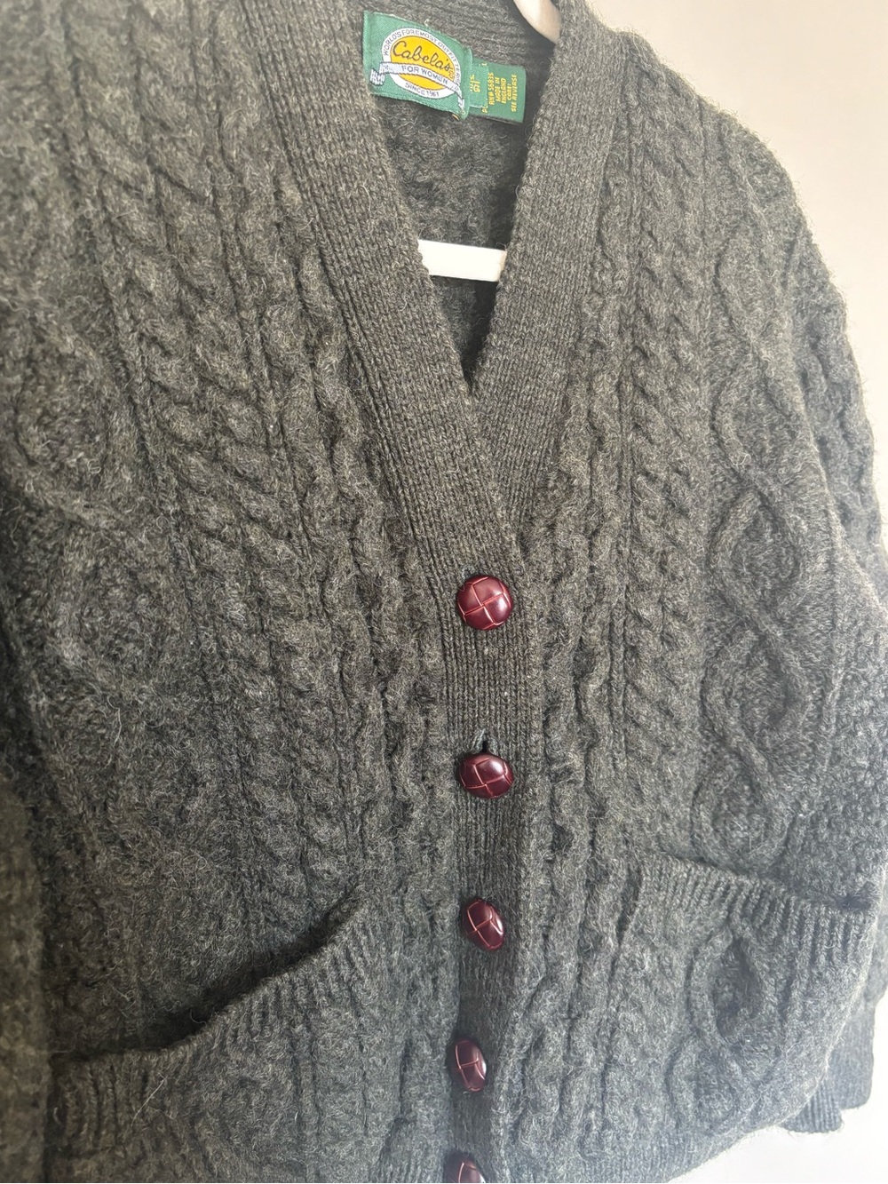 Vintage Cabela’s 100% Wool Cardigan